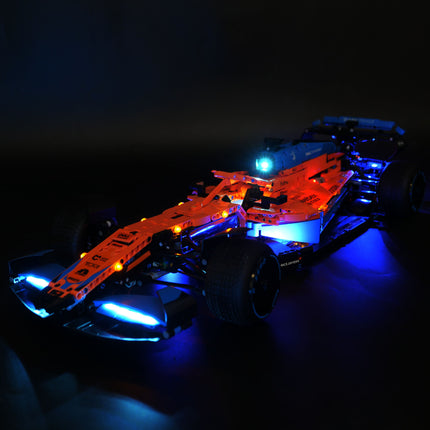 Lighting mosaic DIY compatible Lego 42141 technology machinery group McLaren F1 racing luxury remote control lighting