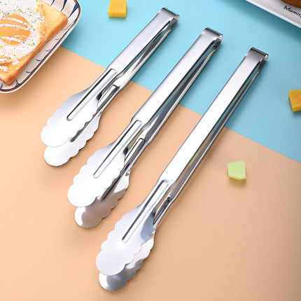 Stainless Steel Food Clip Kitchen Anti-scalding Bread Clip Outdoor Barbecue Clip Buffet Steak Food Clip