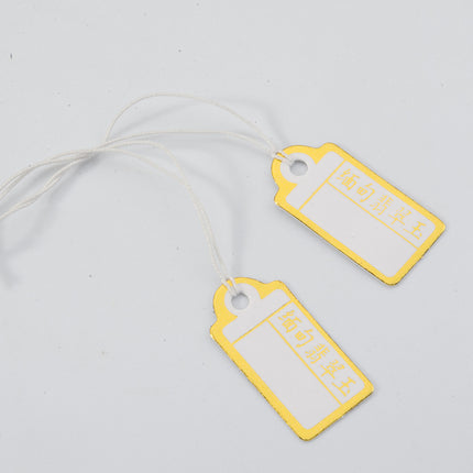 Label elastic rope label price small tag card jewelry packaging material handmade diy homemade material accessories