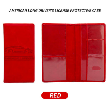 Skin-Friendly American Driver's License Cover, Amazon's Best-Selling Car Insurance Wallet, Long Multi-Functional Driving License Holder