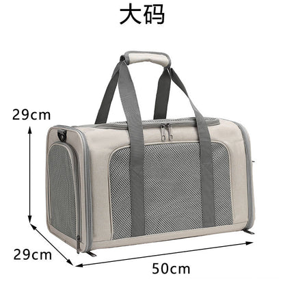 Cat Bag Outgoing Portable Large Capacity Breathable Cat Car Cage Cat Cage Dog Bag Portable Crossbody Foldable Pet Bag