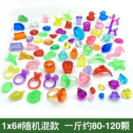 Cartoon Doll Puppy Children's Gem Toy Handmade Creative Jewelry Ornaments Kindergarten Gift Doll Machine Accessories