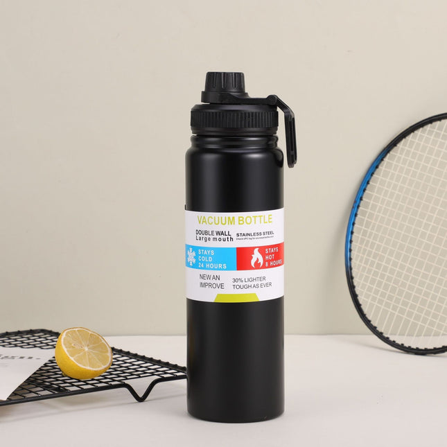 New thermos cup 304 stainless steel double-layer cup portable travel space pot large capacity outdoor sports water bottle