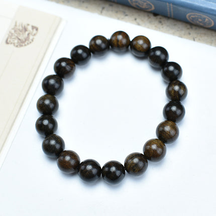 Shen Guibao Chen Xiang 8mm Double Ring Half Bracelet Barrel Bead Bracelet Five Sutra String Beads Niche Wen Play Jewelry Wholesale