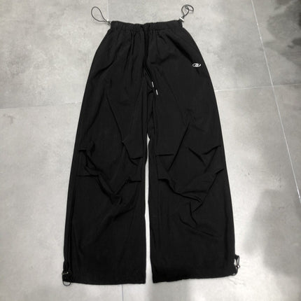 Easiest for Match American Retro Workwear Elastic Waist Drawstring Leggings Loose Slimming Look Casual Pants 2025 Spring and Summer New Products