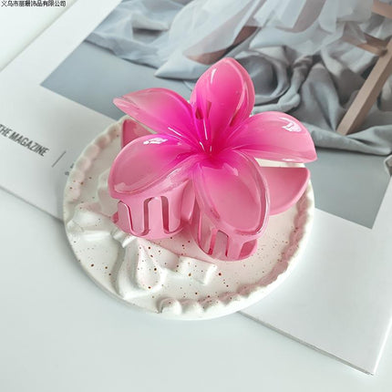 2025 new autumn and winter color egg flower grab clip grab hairpin head half hair shark clip hair accessories wholesale