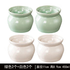 [white and green 4 value packs] clay pot stew pot