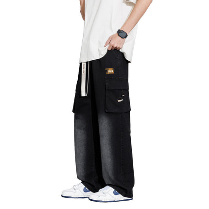 Autumn New Heavy Fat Plus Plus Plus Plus Feet Tooling Woven Jeans