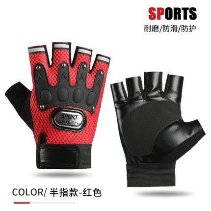Motorcycle Motorcycle Half-Finger Gloves Men's Riding Thin Summer Anti-Slip Mountain Bike Bike Rider Tactical Gloves