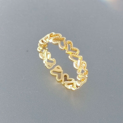 s925 sterling silver plated ring Women's wholesale niche women's high-end sense ins style simple ring light luxury retro ring wholesale
