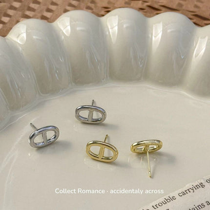 Pig Nose Metal Earrings New 2024 Explosions Niche Unique Internet Celebrity Earrings Fashion Elegant All-match Earrings