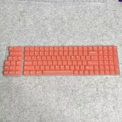 Wholesale 115-Key Four-Sided Transparent Keycaps, Customized Original Height Mda High Aesthetic Cross-Axis Translucent Keycaps