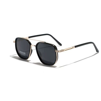 Semi-Metal Large Square Frame Sunglasses for Men Tr90 Polarized Glasses 2025 New Fashion Retro Sunglasses for Women Factory Direct Sales