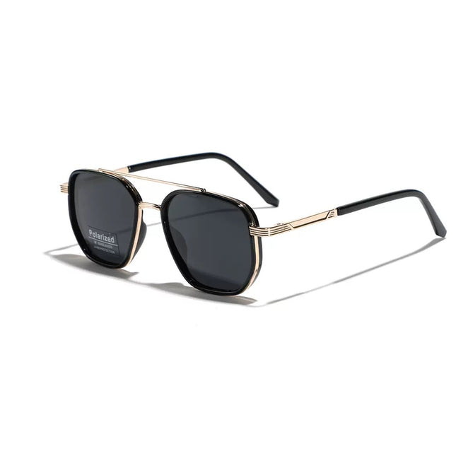 Semi-Metal Large Square Frame Sunglasses for Men Tr90 Polarized Glasses 2025 New Fashion Retro Sunglasses for Women Factory Direct Sales