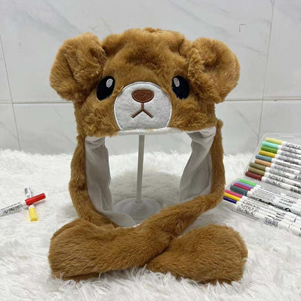 Factory direct tremolo hat ears will move cute rabbit hat net red dancing music airbag cap a generation of hair