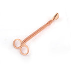 Rose gold half head with flower scissors