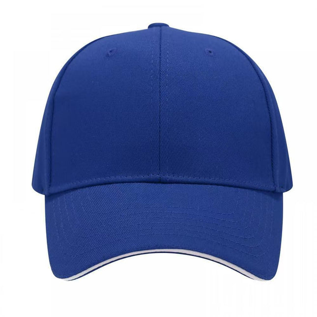 Layered Cotton Six-Panel Baseball Cap Sun Hat Spring and Autumn Couple Fashion Versatile Hat with Stylish Copper Buckle