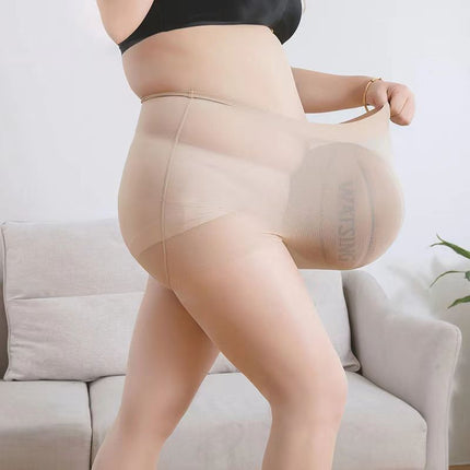 extra large size leggings chubby girl 100.00kg can not fall off the file stockings women thin plus fat increase fat skin color pantyhose