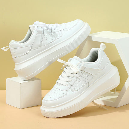 Korean-style Trendy New Thick-soled Fashionable Board Shoes Lace-up Casual sneaker Soft-soled Comfortable Outdoor Couple's Trendy Shoes