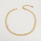 Multi-zircon necklace 164