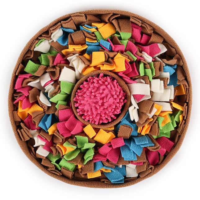 Cross-border pet sniffing mat cats and dogs puzzle decompression hidden food training with small toys four seasons play interactive