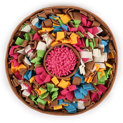 Cross-border pet sniffing mat cats and dogs puzzle decompression hidden food training with small toys four seasons play interactive