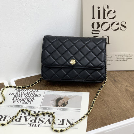 Cross-Border Small Fragrant Style Quilted Chain Bag New Fashion Versatile Small Square Bag Niche Bags Single Shoulder Crossbody Bag for Women