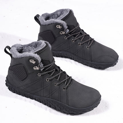 Wide-Toe Cotton Shoes for Men, Size 45 Extra Large, Size 46 Extra Wide, Non-Squeezing Big-Toe Shoes for Men, Size 47-48, Non-Slip Winter Men's Shoes