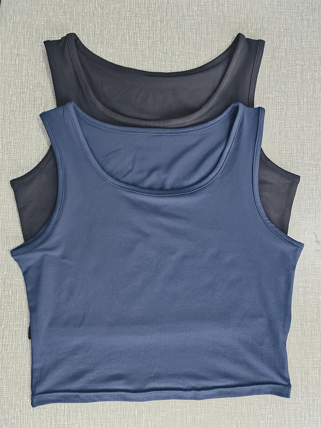 2 Women's Sports Casual Vests Sleeves Tops Cross-Border Dropshipping