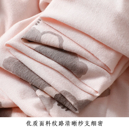 Factory Direct Supply! First-Hand Supply! Koala Print Summer Modal Short-Sleeved Mid-Length Nightgown Home Skirt for Sleeping
