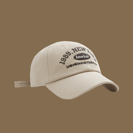 Hat men and women Korean tide letter embroidery baseball cap fashion Joker cap spring and summer travel sun hat wholesale