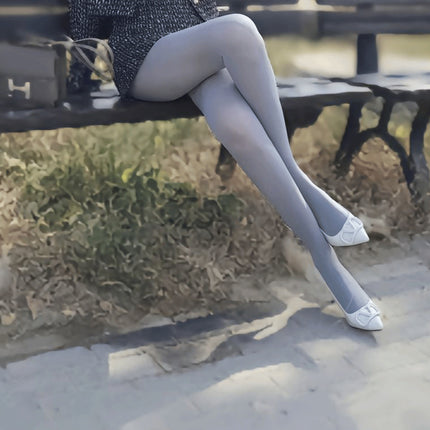 Cross-Border Plus-Size Glossy Stockings Shapewear Women's Sexy Horse Oil Nude Skin Base Pantyhose Aurora Oily Glossy Thin Pantyhose