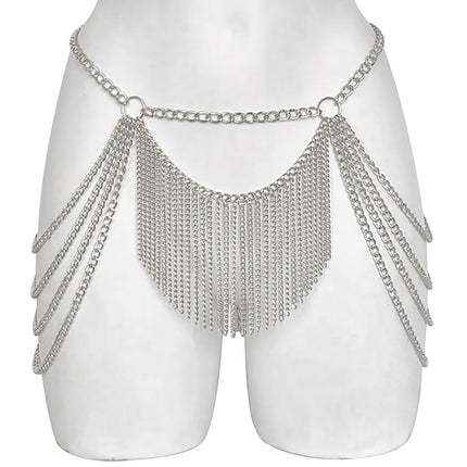 European and American Cross-Border Women's Metal Chain Tassel Chest Chain Sexy Sexy Body Chain T0101