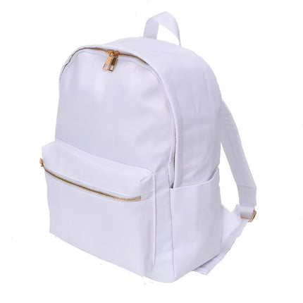 High quality simple backpack in stock waterproof backpack leisure bag large capacity school nylon storage bag