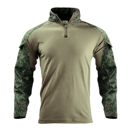 Army Eagle Frog Suit Long-sleeved Army Fan T-shirt Elastic Outdoor CS Field Quick-drying Camouflage Outdoor Long-sleeved T-shirt Quick-drying Men's G2