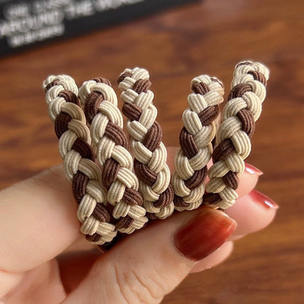 Simple Elegant Durable High Elastic Women's Hair Rope Rubber Tendon Hair Ring Thickened High Ponytail Headwear Hair Rope Hair Accessories