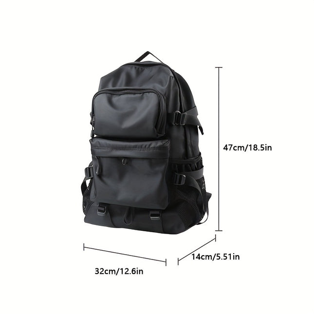 Japanese-Style Trendy Functional Backpack Men's Large Capacity Travel Bag for College Students Casual Men's Bag