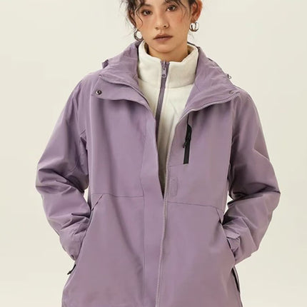 Autumn and Winter Removable Liner Down Couple Jacket Men's and Women's Two-in-One Outdoor Rustic Jacket Waterproof Windproof Jacket
