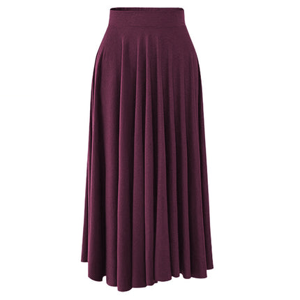 Summer New modal loose large size skirt 200kg fat mm long large swing skirt high waist pleated umbrella skirt