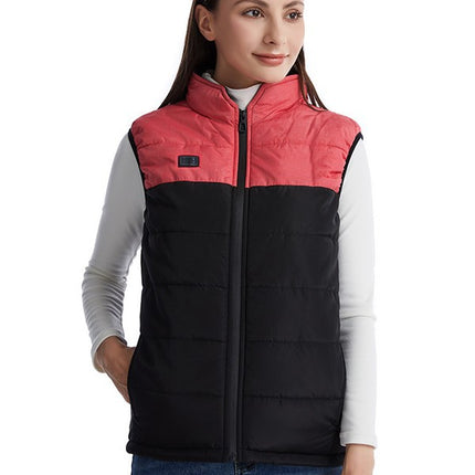Cross-Border New Smart Dual-Control Heating USB Electric Heating Color Matching Vest Heating Vest Heating Constant Temperature Thermal Vest