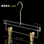 Transparent right angle-gold hanging clip [15cm gold round hook] with explosion-proof nut