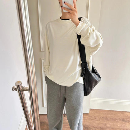 Niche alrig * t Design Narrow Waist Arc Banana Pants Women's Lazy Style Leisure Loose Drawstring Thickened Wei Pants