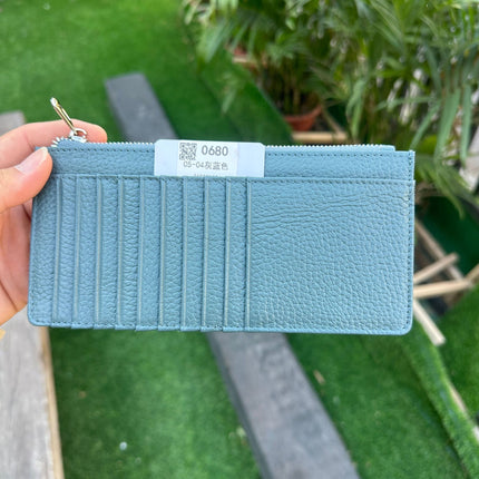 Women's Genuine Leather Fashion Long Zipper Mobile Phone Wallet High-grade Cowhide Men's Large Capacity Card Bag Two-in-One in stock