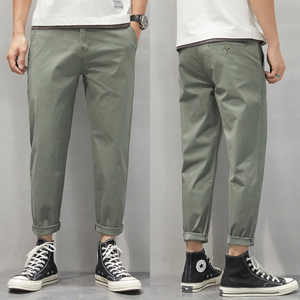 Spring and Summer Thin plus size Casual Pants Men's Loose Trendy Chubby Business Men's Pants Plus-sized 110.00kg Chubby Trendy Pants