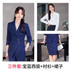 Sapphire suit + shirt + skirt / S