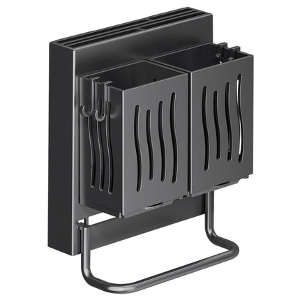 Knife Holder Cutting Board Storage Rack Kitchen Storage Rack Wall-Mounted Multi-Functional Punch-Free Hook Rack Chopstick Cage Storage Rack