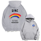 80004U2-Rainbow Figure Rainbow-Hooded light gray / 150XXS
