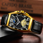 Black with gold shell and black surface