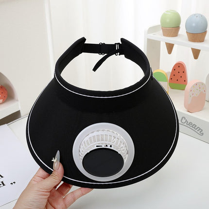 Summer Sun Hat with Fan to Cover Face, Uv Sun Protection Hat, Large Brim Empty Top Hat, Sun Hat for Women, Fashionable Charging Hat