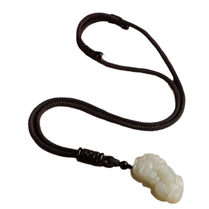 Ebony hand-woven necklace rope men's and women's halter necklace long versatile simple necklace retro jewelry rope